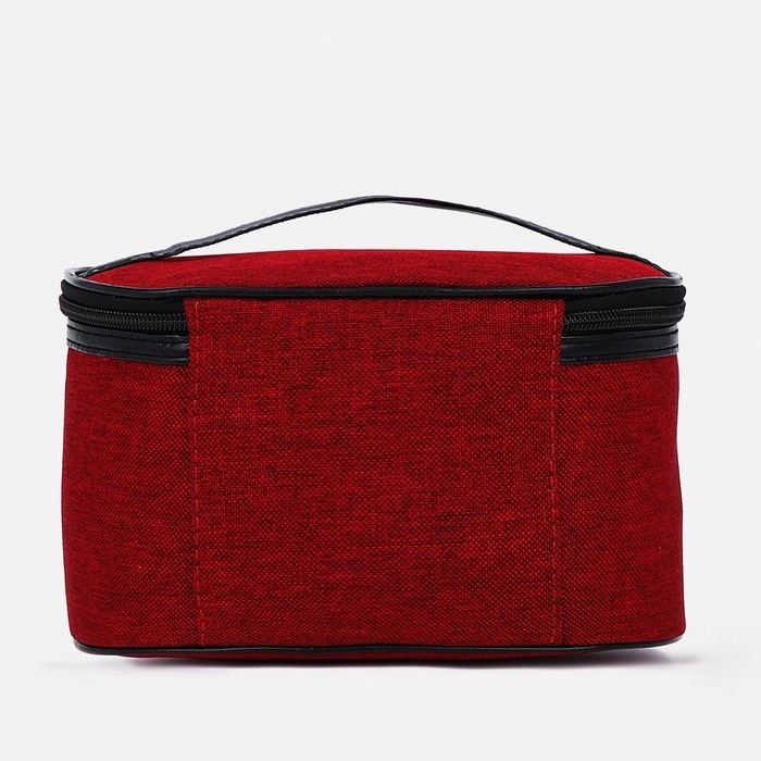 Косметичка на молнии, с подкладом, , цвет бордовый Косметичка на молнии, с подкладом, , цвет бордовый