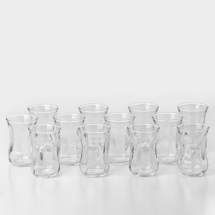 Набор стеклянных стаканов для чая TEMPO, 90 мл, 12 шт Набор стеклянных стаканов для чая TEMPO, 90 мл, 12 шт