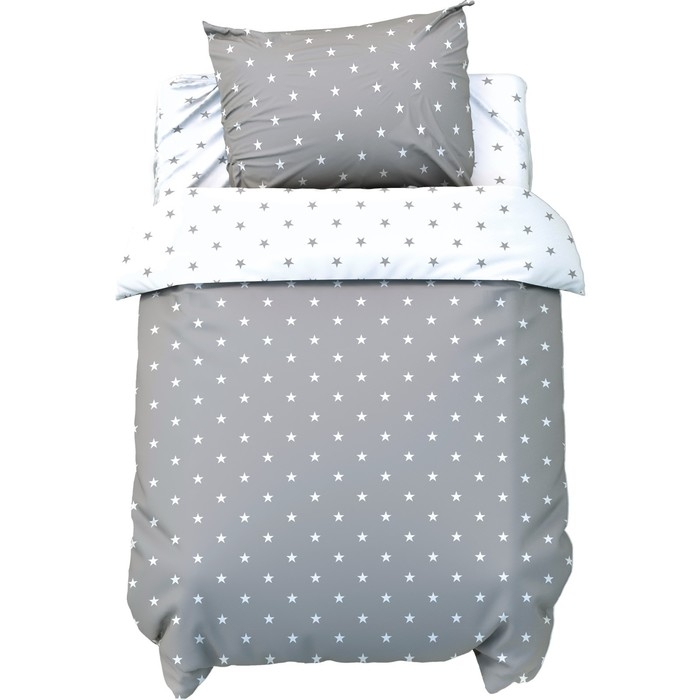Постельное бельё Крошка Я «Звёздочки», 112х143 см, 60х120+20 см, 40х60 см, 100% хлопок Постельное бельё Крошка Я «Звёздочки», 112х143 см, 60х120+20 см, 40х60 см, 100% хлопок
