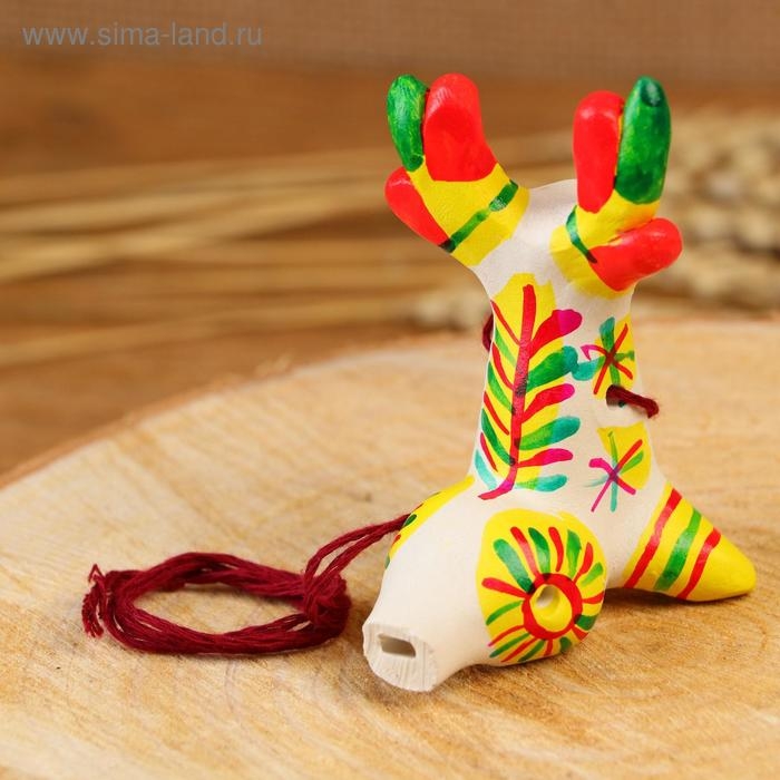 Филимоновская игрушка - свисток &laquo;Олень&raquo;