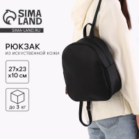 Рюкзак школьный из искусственной кожи с подвесом 27х23х10 см Рюкзак школьный из искусственной кожи с подвесом 27х23х10 см