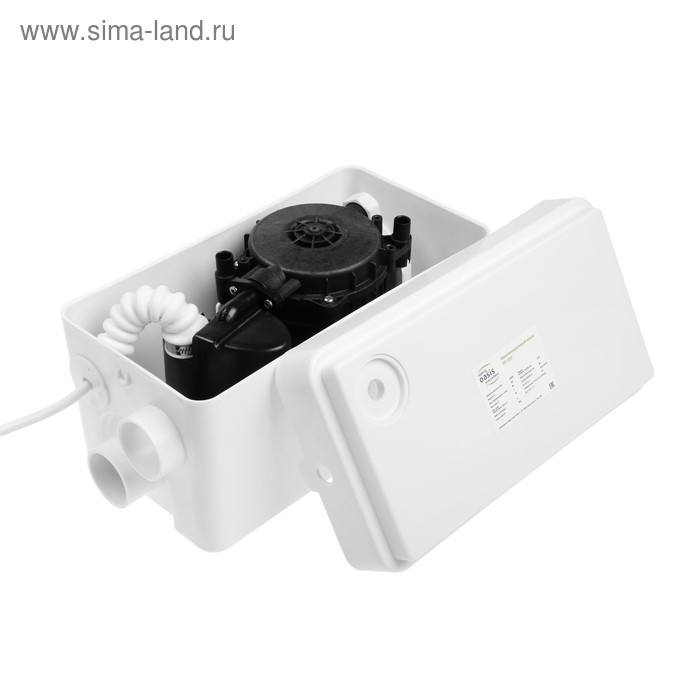 Насос канализационный Oasis SD-250, для раковины, 250 Вт, 80 л/мин, напор 4 м, емкость 3 л Насос канализационный Oasis SD-250, для раковины, 250 Вт, 80 л/мин, напор 4 м, емкость 3 л