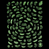 Наклейки для ногтей «Воздушые перья», флуоресцентные, цвет белый Наклейки для ногтей «Воздушые перья», флуоресцентные, цвет белый