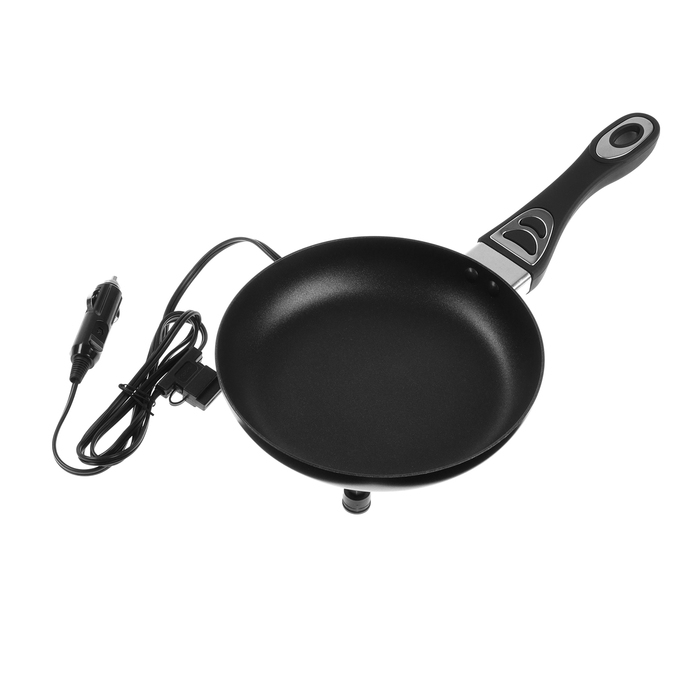 Сковорода портативная с крышкой, 12/24 В, 20 см, провод 1,6 м Сковорода портативная с крышкой, 12/24 В, 20 см, провод 1,6 м