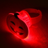 Кольцо детское с огоньком на Хэллоуин &laquo;Тыква&raquo;, безразмерное.