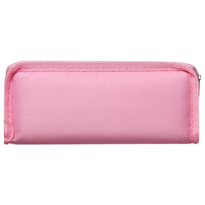 Пенал школьный на молнии Calligrata Пенал школьный на молнии Calligrata "Мишки", 2 отделения, розовый