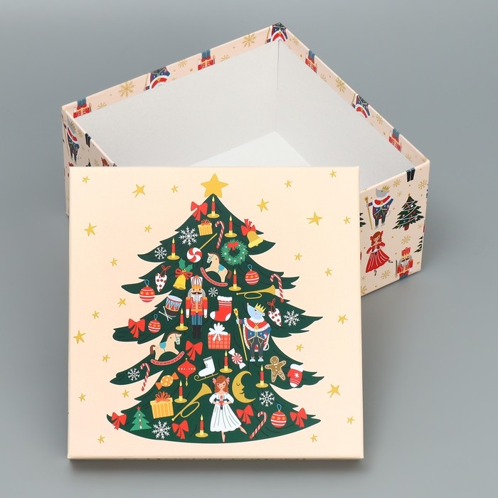 Набор подарочных коробок 10 в 1 &laquo;Щелкунчик&raquo;, 10 х 10 х 6 &ndash; 28 х 28 х 15 см, Новый год