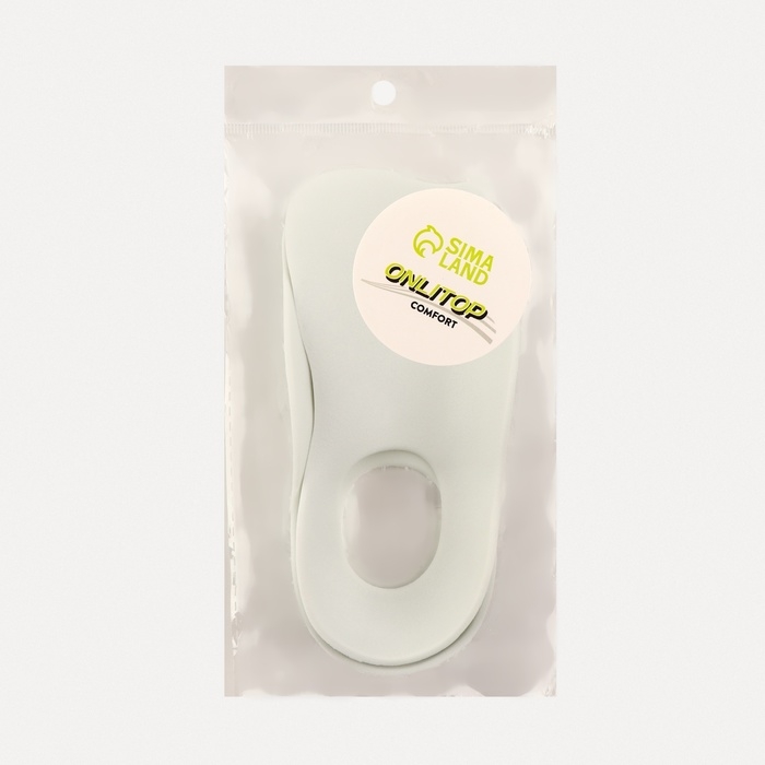 Полустельки для обуви, M р-р, 16 &times; 7 см, пара, цвет белый