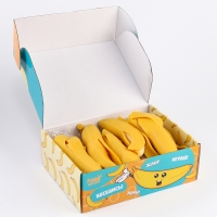 Игрушка-антистресс «Банан», с пастой, в шоубоксе Игрушка-антистресс «Банан», с пастой, в шоубоксе