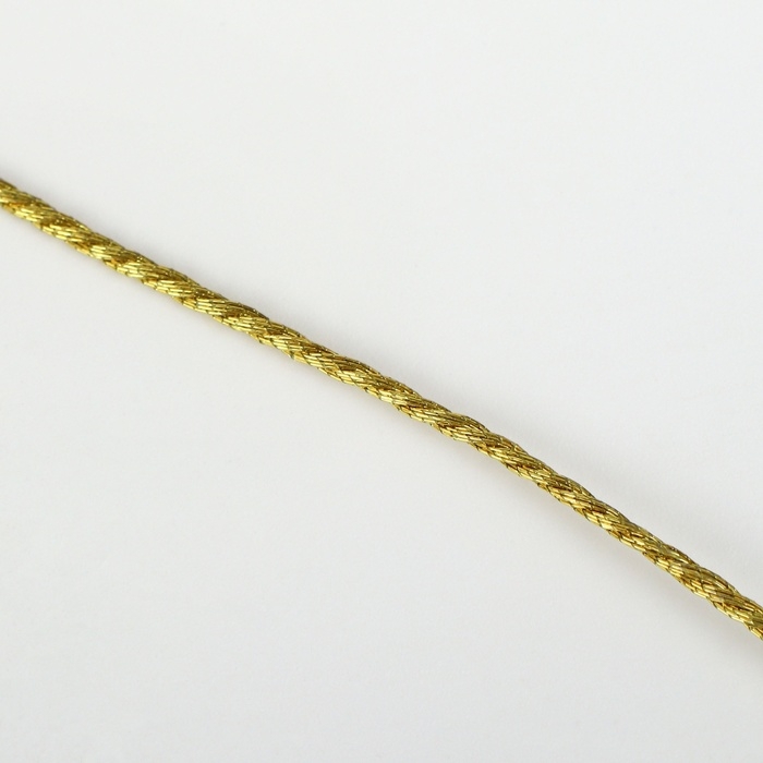 Нить для плетения, d = 1 мм, 25 &plusmn; 1 м, цвет золотой