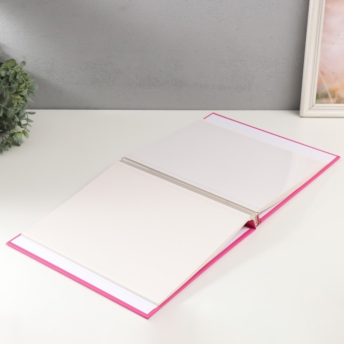 Фотоальбом магнитный 20 листов "Гармония" розовый 32,5х2,5х33,5 см