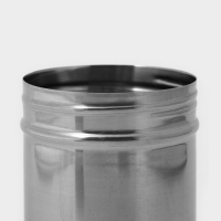 Диспенсер для сахарной пудры Доляна, 100 мл, 6&times;8 см, цвет хромированный