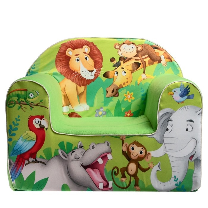 Мягкая игрушка-кресло «Африка», МИКС Мягкая игрушка-кресло «Африка», МИКС