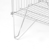 Корзина-накопитель, разборная, 82&times;62&times;80 см, цвет хром