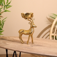 Подсвечник "Олень" алюминий 19х12х28 см Подсвечник "Олень" алюминий 19х12х28 см