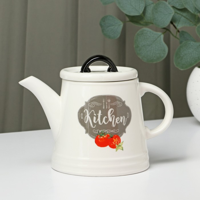 Чайник заварочный Доляна &laquo;Гурман&raquo;, 740 мл, цвет белый