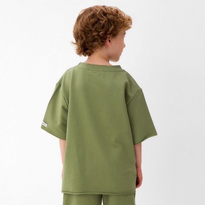 Футболка детская KAFTAN, р. 34 (122 - 128 см), хаки