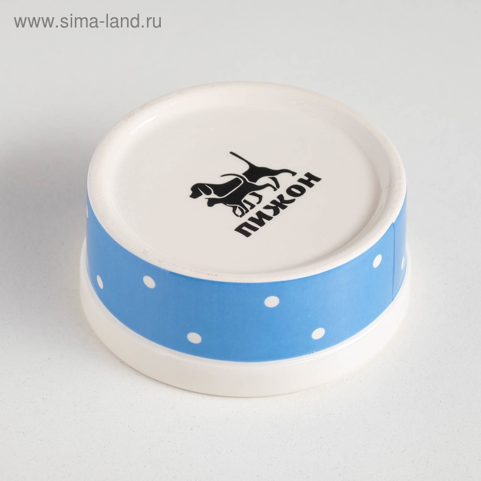 Миска керамическая Миска керамическая "Prince" 100 мл малая 8,5 х 3,5 см, голубая