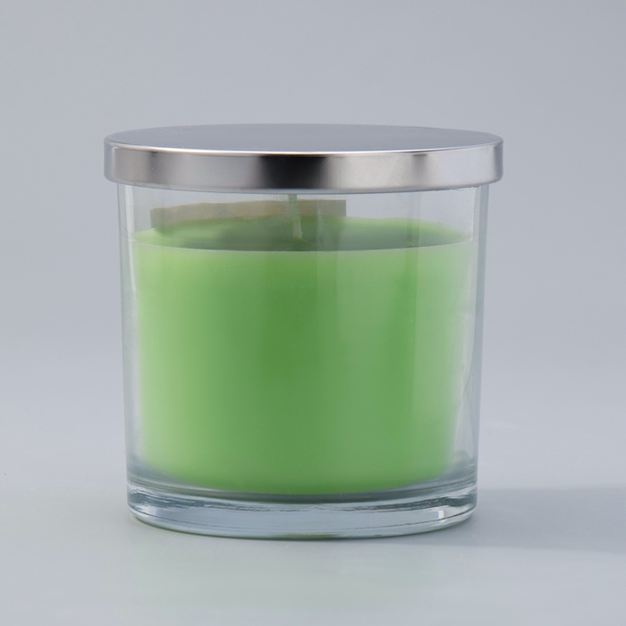 Свеча ГИГАНТ ароматическая в стакане Свеча ГИГАНТ ароматическая в стакане "Яблоко с корицей", соевый воск, 10х10 см