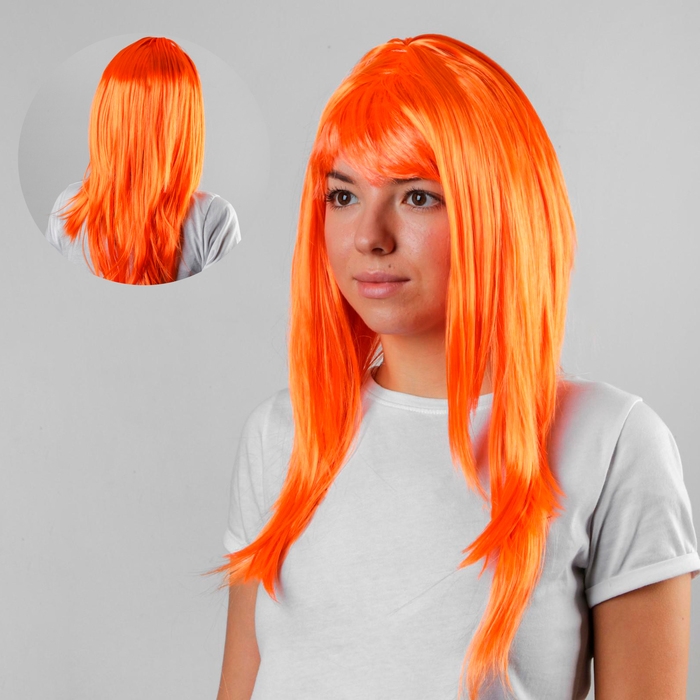 Карнавальный парик &laquo;Красотка&raquo;, цвет оранжевый