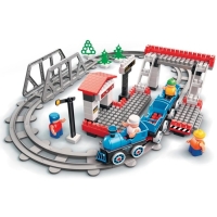 Конструктор «Железная дорога. Испытательный полигон поездов с Блокменом» Конструктор «Железная дорога. Испытательный полигон поездов с Блокменом»