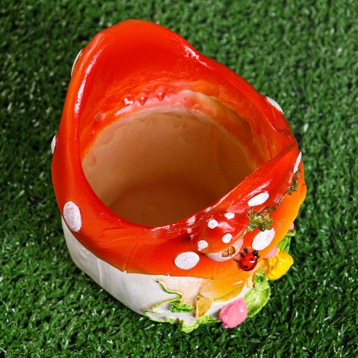 Фигурное кашпо "Гриб" 14х13х13см