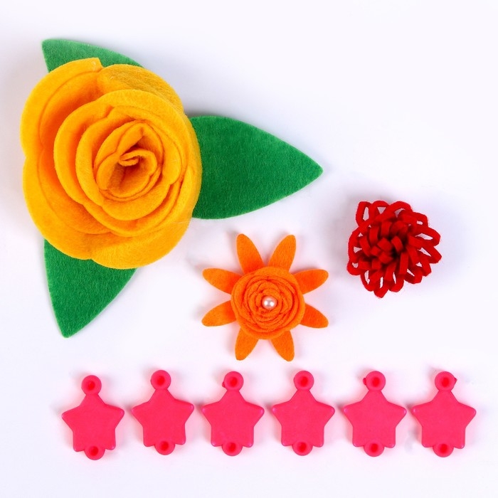 Набор для творчества: декор из фетра и набор бусин &laquo;Цветочное удовольствие&raquo;