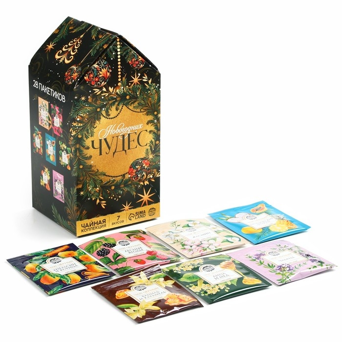 Новый год! Чай подарочный &laquo;Новогодних чудес&raquo;, 28 пакетиков х 1,8 г