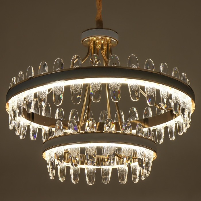 Люстра "Алиссия" LED 160Вт 3 режима золото 73,5х73,5х62 см BayerLux