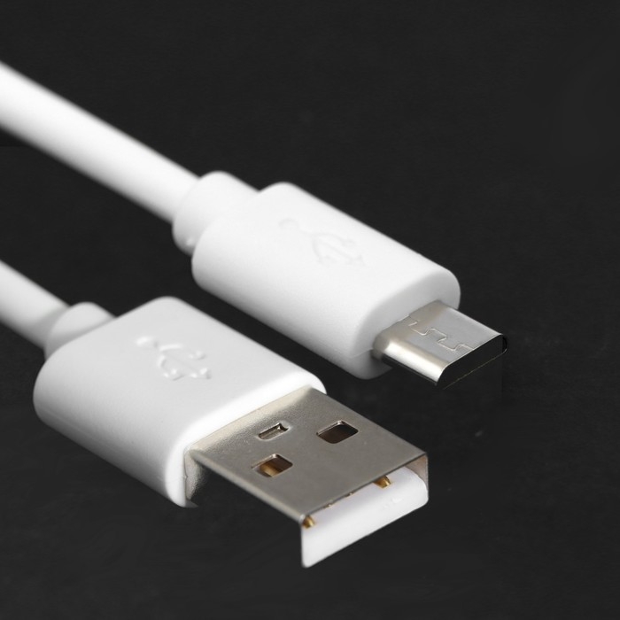 Кабель Windigo, microUSB - USB, 2 А, зарядка + передача данных, TPE оплетка, 1 м, белый Кабель Windigo, microUSB - USB, 2 А, зарядка + передача данных, TPE оплетка, 1 м, белый