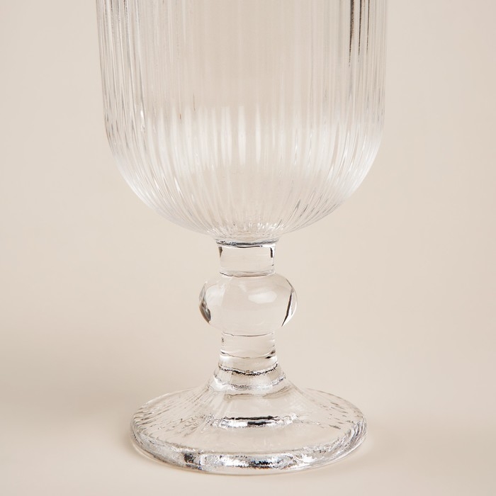 Набор бокалов для вина стеклянный SL Home &laquo;Модерн&raquo;, 250 мл, 8&times;14,5 см, цвет прозрачный