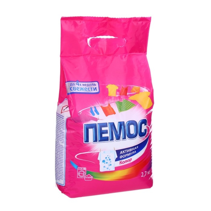 Стиральный порошок Пемос Color для цветного белья, 2,7 кг Стиральный порошок Пемос Color для цветного белья, 2,7 кг
