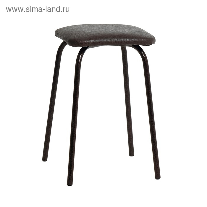 Табурет "Эконом" квадратный, Антик медный/шоколад