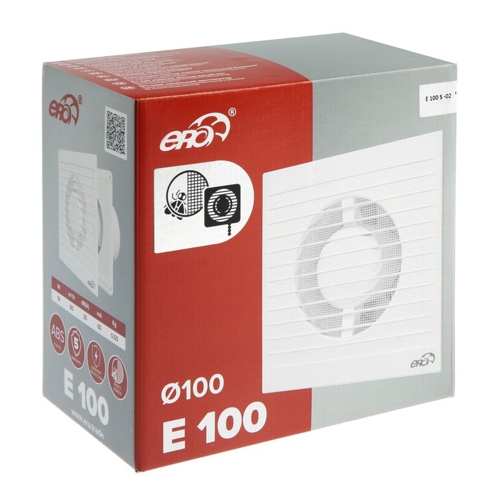 Вентилятор вытяжной ERA E 100-02, 160x160 мм, d=100 мм Вентилятор вытяжной ERA E 100-02, 160x160 мм, d=100 мм