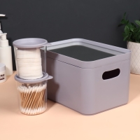 Набор органайзеров для хранения косметических принадлежностей «Eva», 22,8 × 15,9 × 13,8 см, с зеркалом, цвет сиреневый Набор органайзеров для хранения косметических принадлежностей «Eva», 22,8 × 15,9 × 13,8 см, с зеркалом, цвет сиреневый