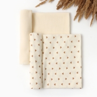 Набор пеленок Крошка Я Heart, 130х110см - 2 шт, муслин, 100% хлопок Набор пеленок Крошка Я Heart, 130х110см - 2 шт, муслин, 100% хлопок