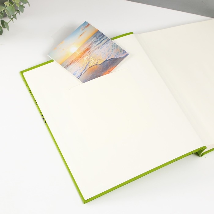 Фотоальбом 29х32 см. 30 листов, Фотоальбом 29х32 см. 30 листов, "Отдых" иск-я. кожа