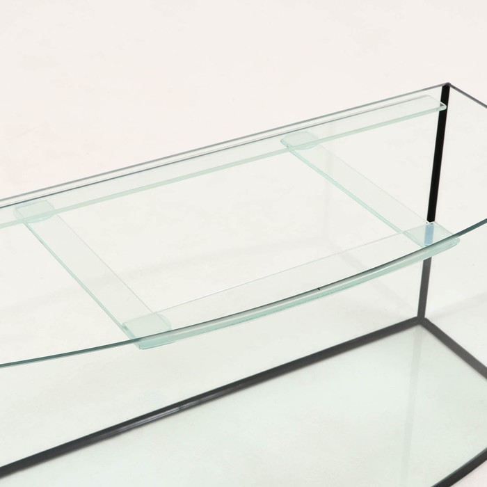 Аквариум Аквариум "Телевизор" с крышкой, 200 литров, 110 х 42 х 50/57 см, чёрный