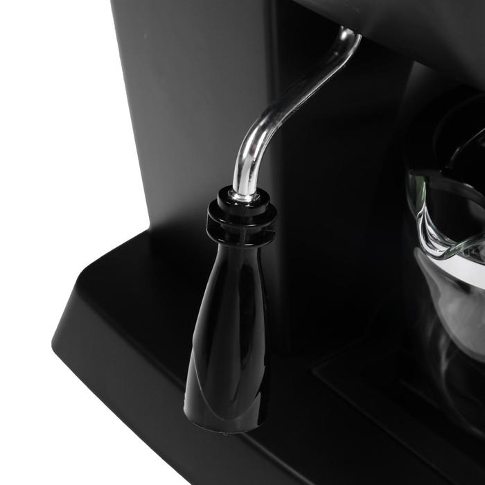 Кофеварка Kitfort КТ-706, рожковая, 800 Вт, 0.25 л, капучинатор, чёрная Кофеварка Kitfort КТ-706, рожковая, 800 Вт, 0.25 л, капучинатор, чёрная