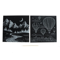 Набор гравюр «Путешествие», с металлическим эффектом «золото», 2 шт, 19х19 см Набор гравюр «Путешествие», с металлическим эффектом «золото», 2 шт, 19х19 см