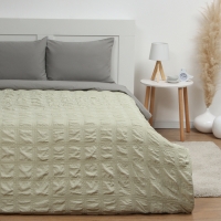 Покрывало LoveLife Texture: green,  240*230&plusmn;5см, микрофайбер, 100% п/э