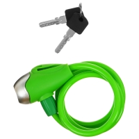Замок для велосипеда детский Dream Bike 8x1000 мм, цвет зелёный Замок для велосипеда детский Dream Bike 8x1000 мм, цвет зелёный