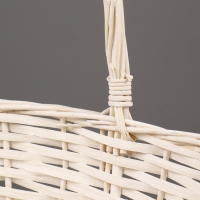 Набор корзин плетеных (ива), 38х28х14/35 см / 33х23х12,5/30 см / 26х18х11/25 см, 3 шт., белы