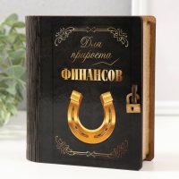 Копилка-шкатулка "Финансы" 14х12х5 см