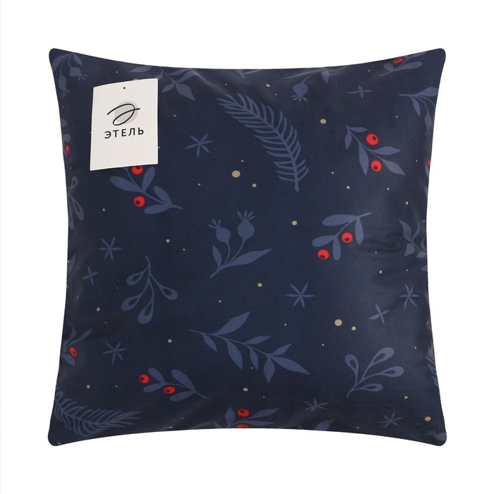 Наволочка декоративная Этель Наволочка декоративная Этель "Рождественский снежок " 40 х 40 см, полиэстер