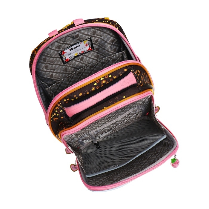 Рюкзак каркасный 35 х 28 х 15 см, Across 392, фиолетовый/розовый