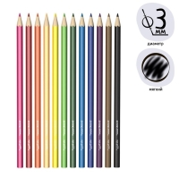 Карандаши 12 цветов ErichKrause ArtBerry премиум, дерево, шестигранные, 3.0 мм грифель, картонная упаковка, европодвес Карандаши 12 цветов ErichKrause ArtBerry премиум, дерево, шестигранные, 3.0 мм грифель, картонная упаковка, европодвес