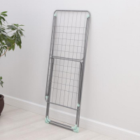 Сушилка для белья напольная складная, рабочая длина 18 м, высота от пола 95 см, ширина 54 см, цвет серый