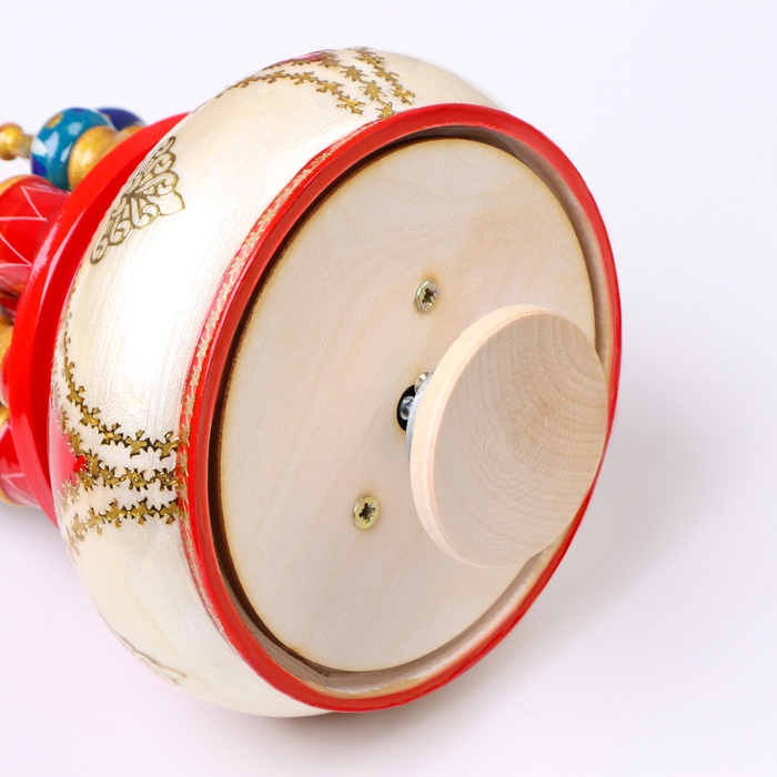 Сувенир музыкальный "Храм" №1, красно-белый, ручная роспись, 12х22 см