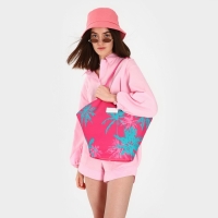 Сумка женская пляжная "Пальма" + бикини бэг